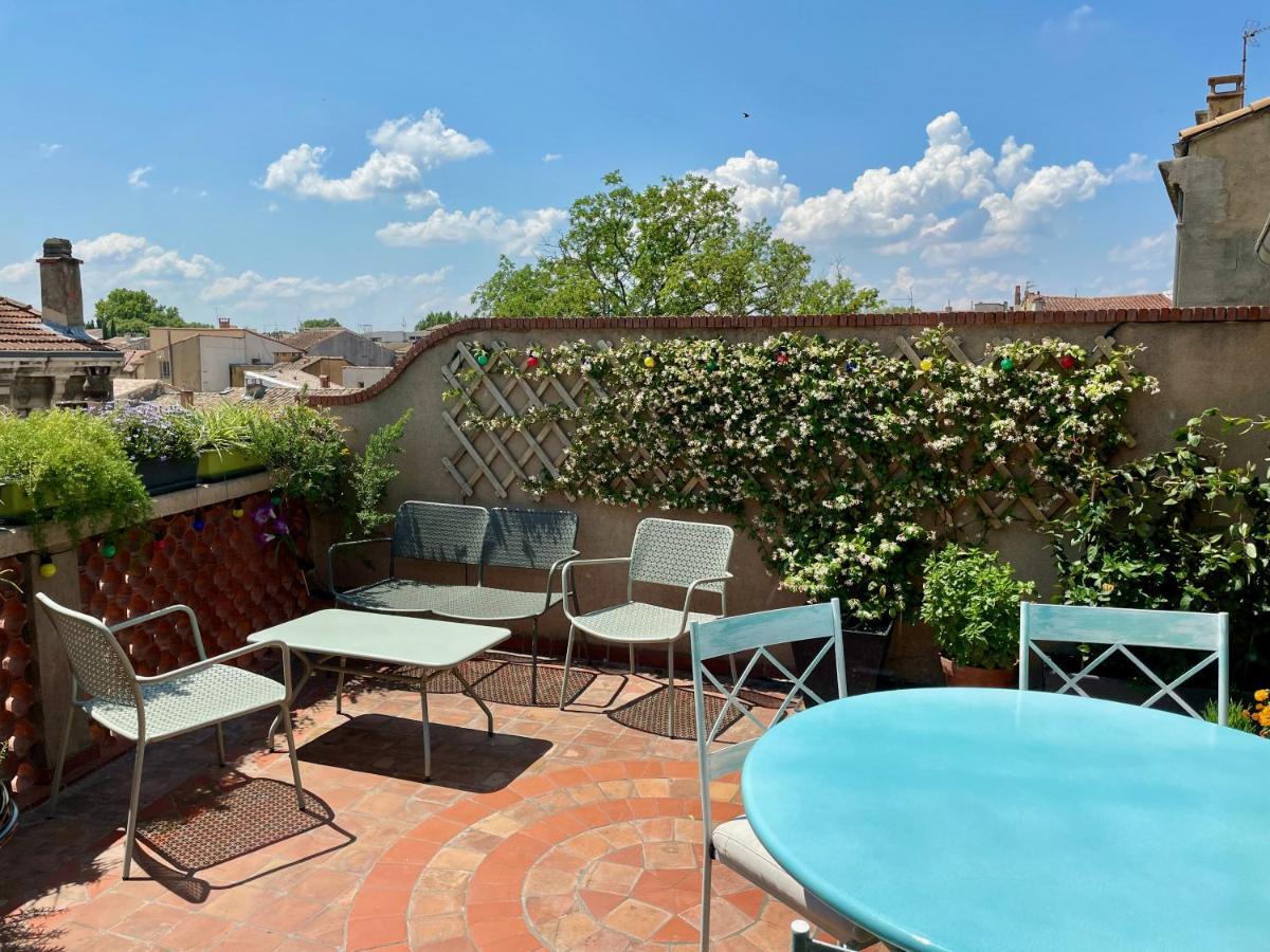 L'Atypique - T3 Grande Terrasse, Bbq Vue Et Cheminee Apartman Avignon Kültér fotó